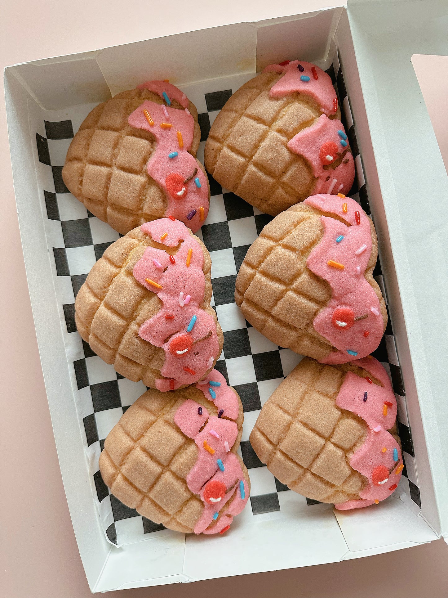 Ice Cream Theme Heart Conchas