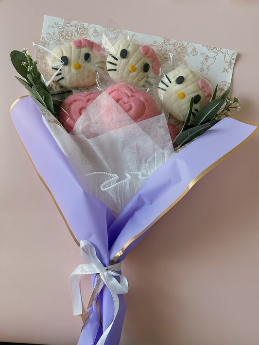 Kitty and Heart Concha Bouquet (Pickup Only)