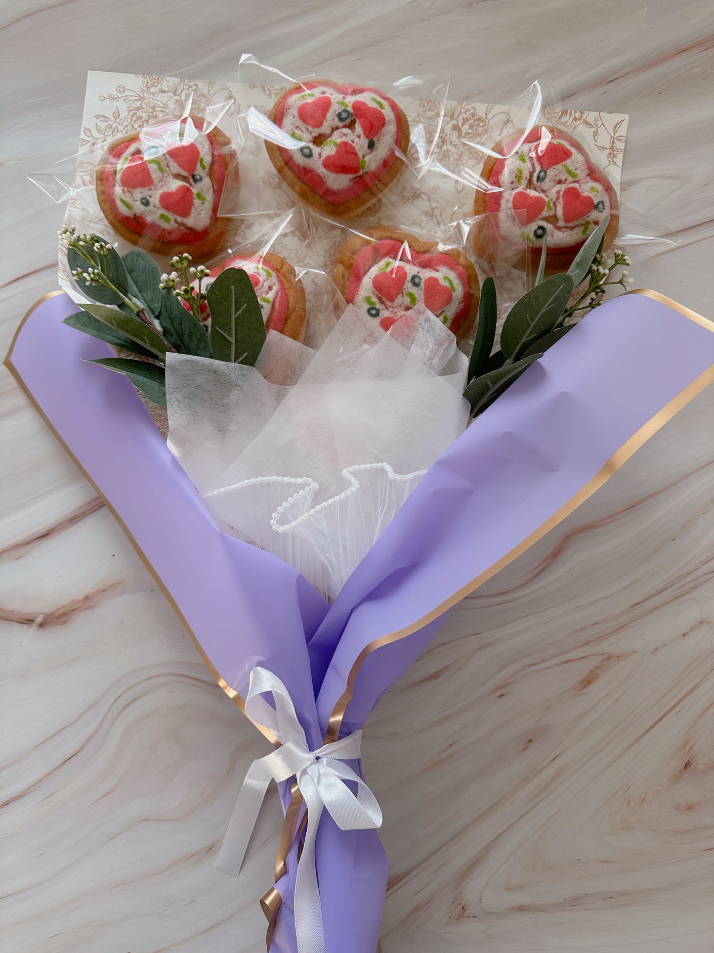 Pizza Heart Concha Bouquet (Pickup Only)