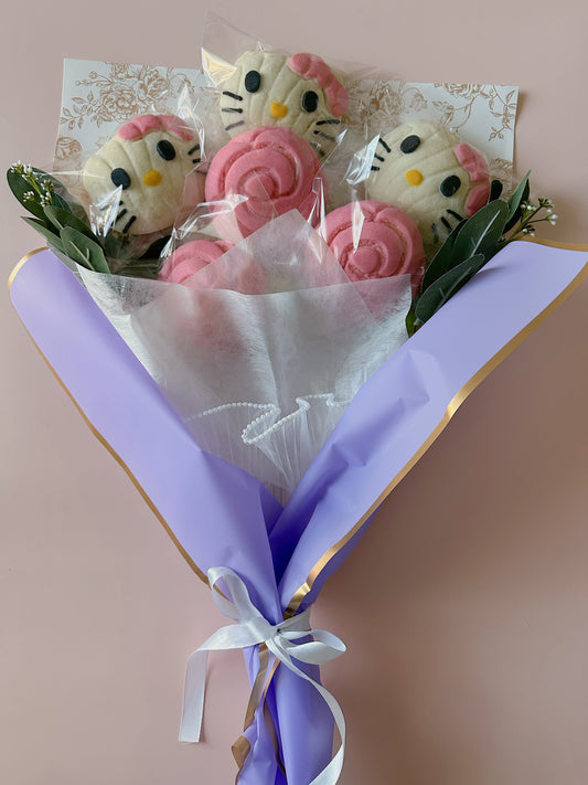 Kitty and Rose Concha Bouquet (Pickup Only)