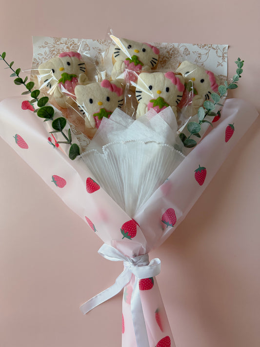 Strawberry Kitty Concha Bouquet (Pickup only)