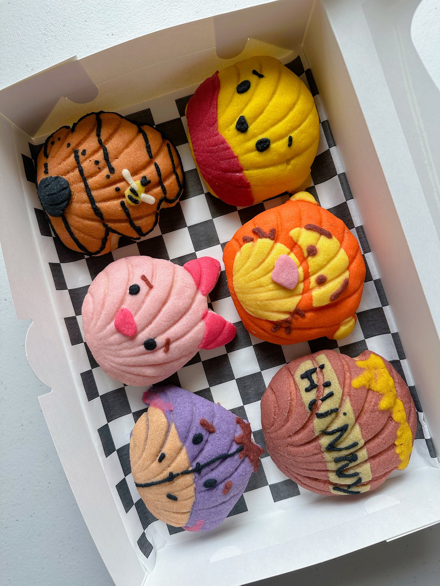 Winnie the Pooh Themed Conchas (Pack of 6)