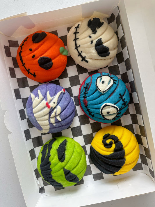 The Nightmare Before Christmas Themed Conchas (Pack of 6)