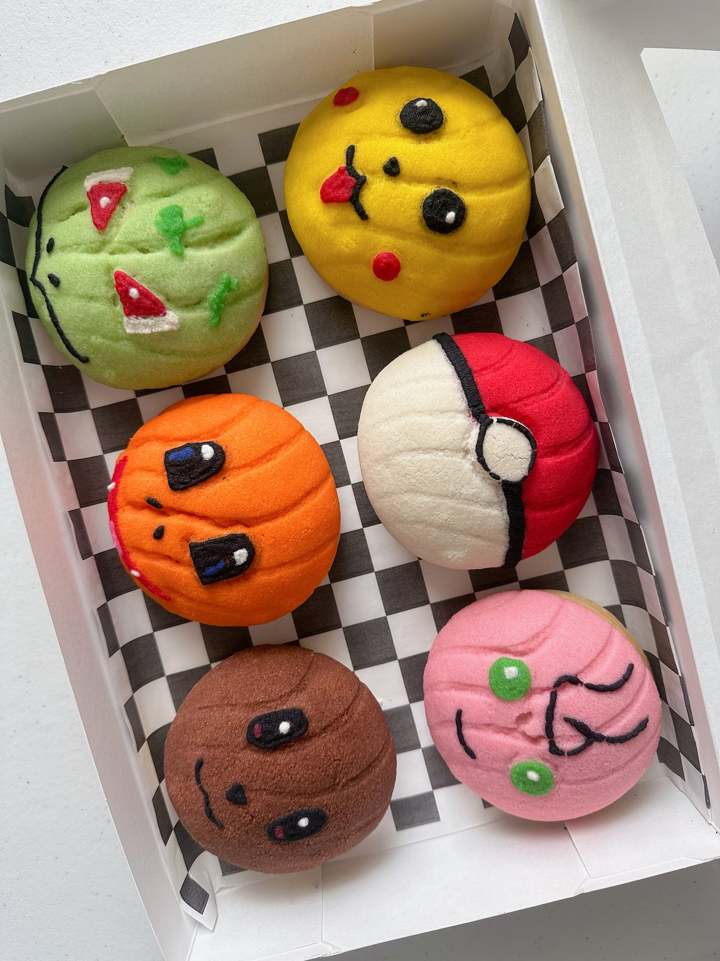 Pokemon Themed Conchas (Pack of 6)