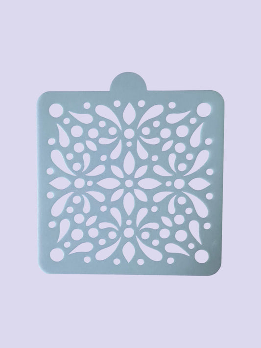 Talavera Pattern Reusable Stencil