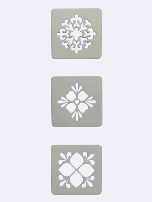 Talavera Floral Reusable Stencils